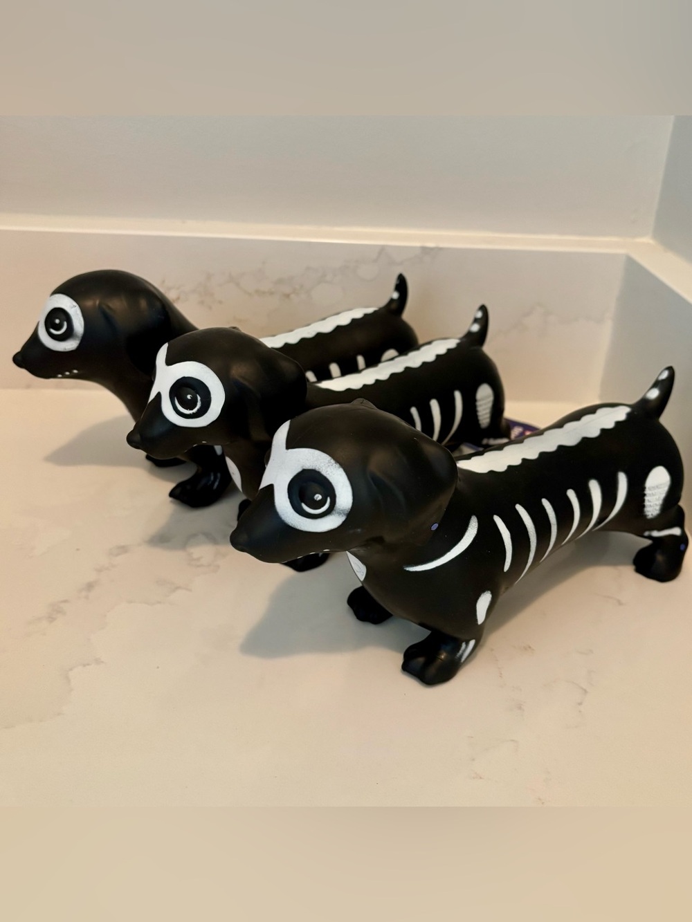 Halloween Dachshund Skeleton Wiener Dog Toymendous Squishy Toys 3x